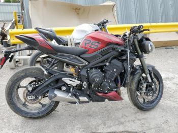  Salvage Triumph Motorcycle Street
