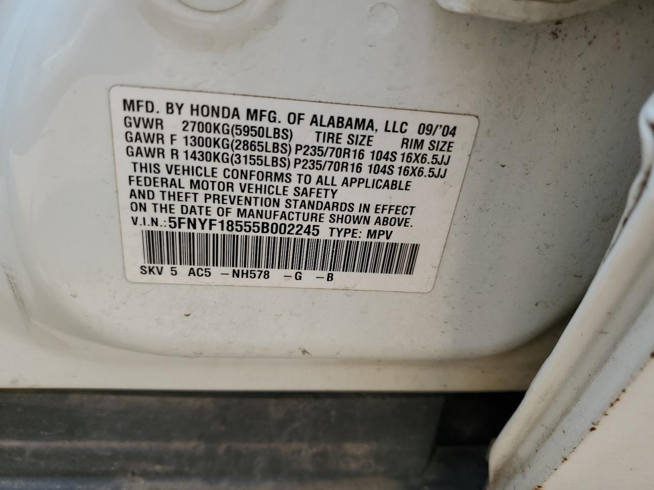 Honda Pilot Exl Image 9