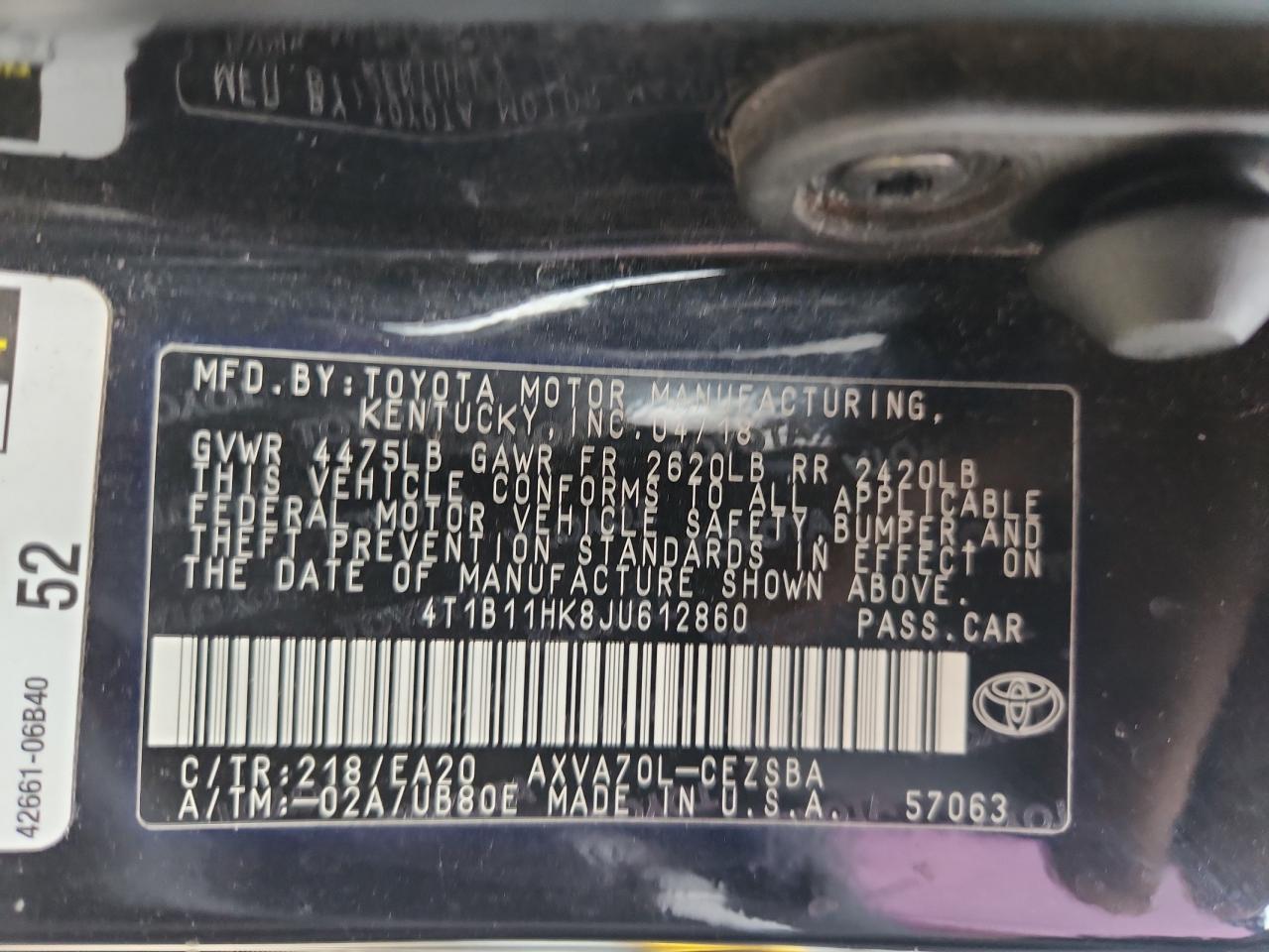 Toyota Camry L Image 11