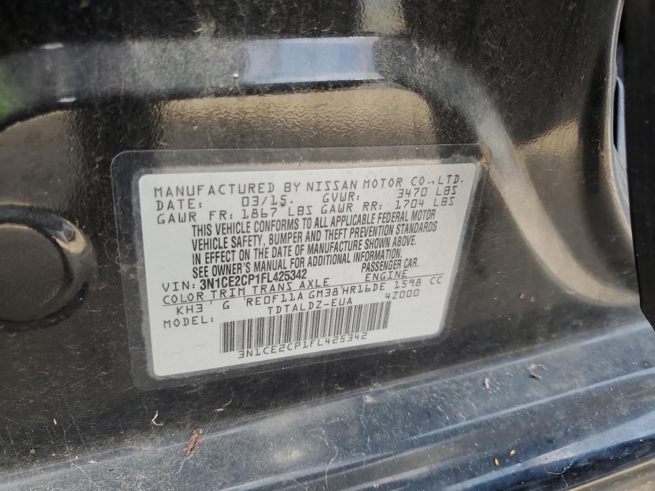 Nissan Versa S Image 5