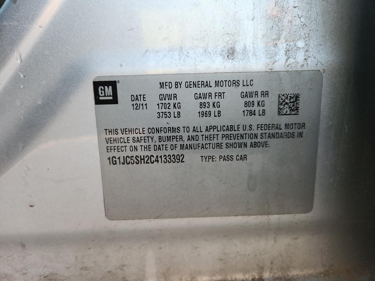 Chevrolet Sonic Lt Image 8