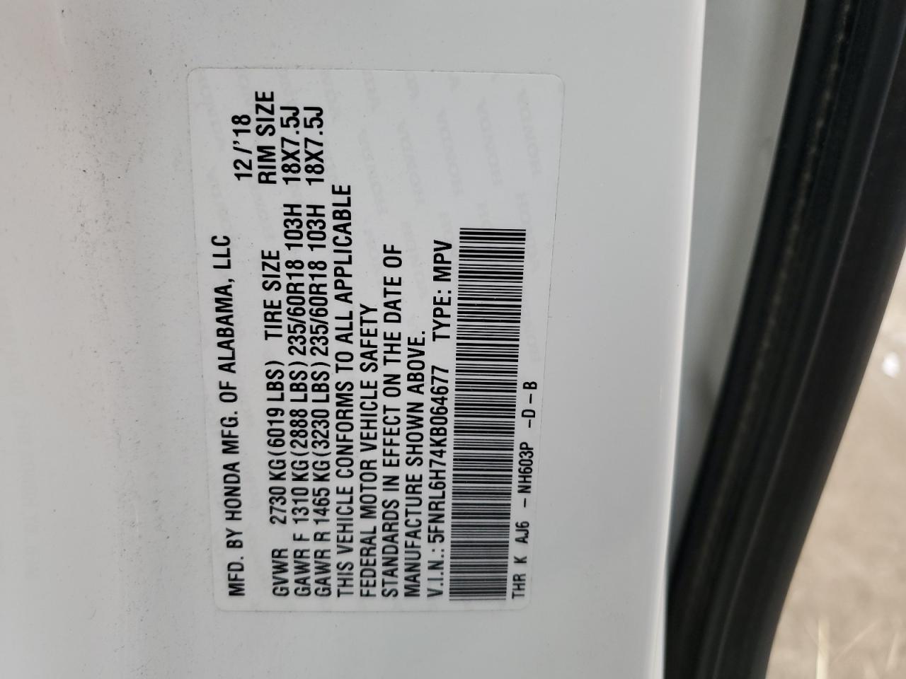 Honda Odyssey Exl Image 12