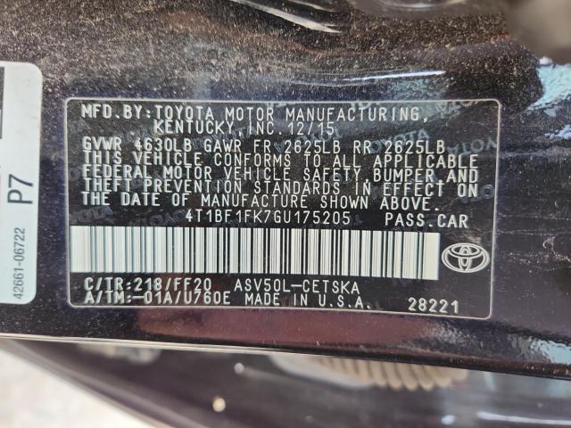 Toyota Camry Le Image 10