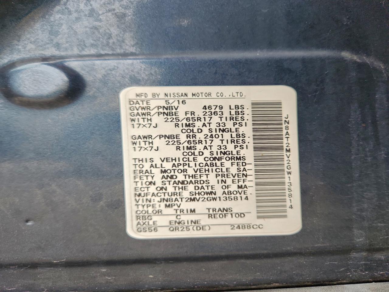 Nissan Rogue S Image 12