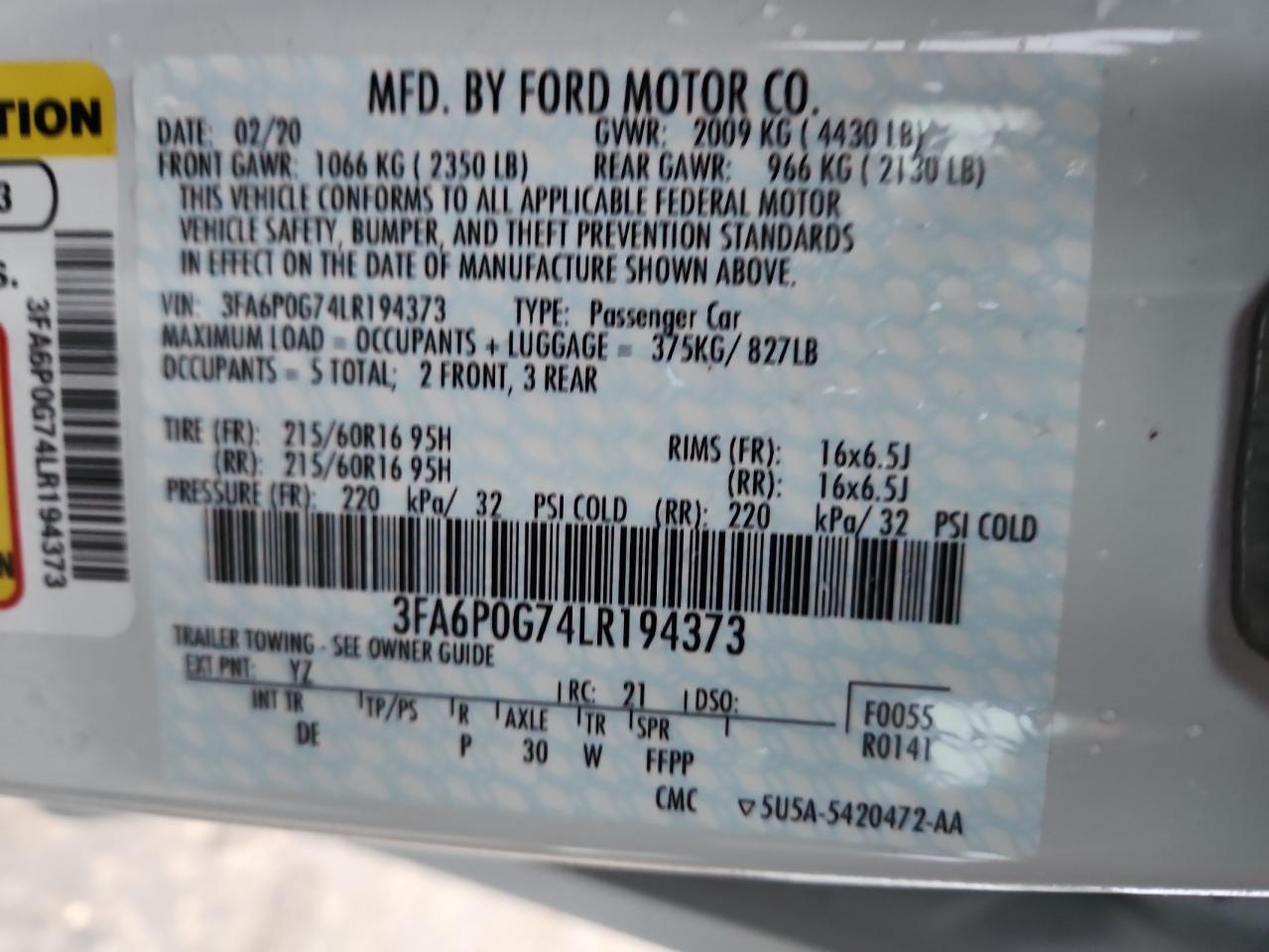 Ford Fusion S Image 4