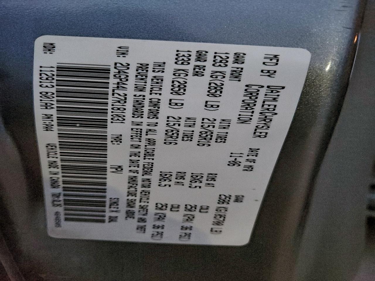 Dodge Caravan Sxt Image 10