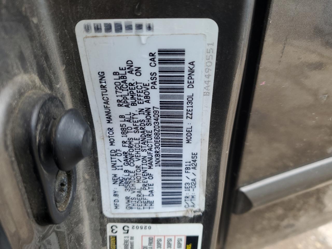 Toyota Corolla Ce Image 12