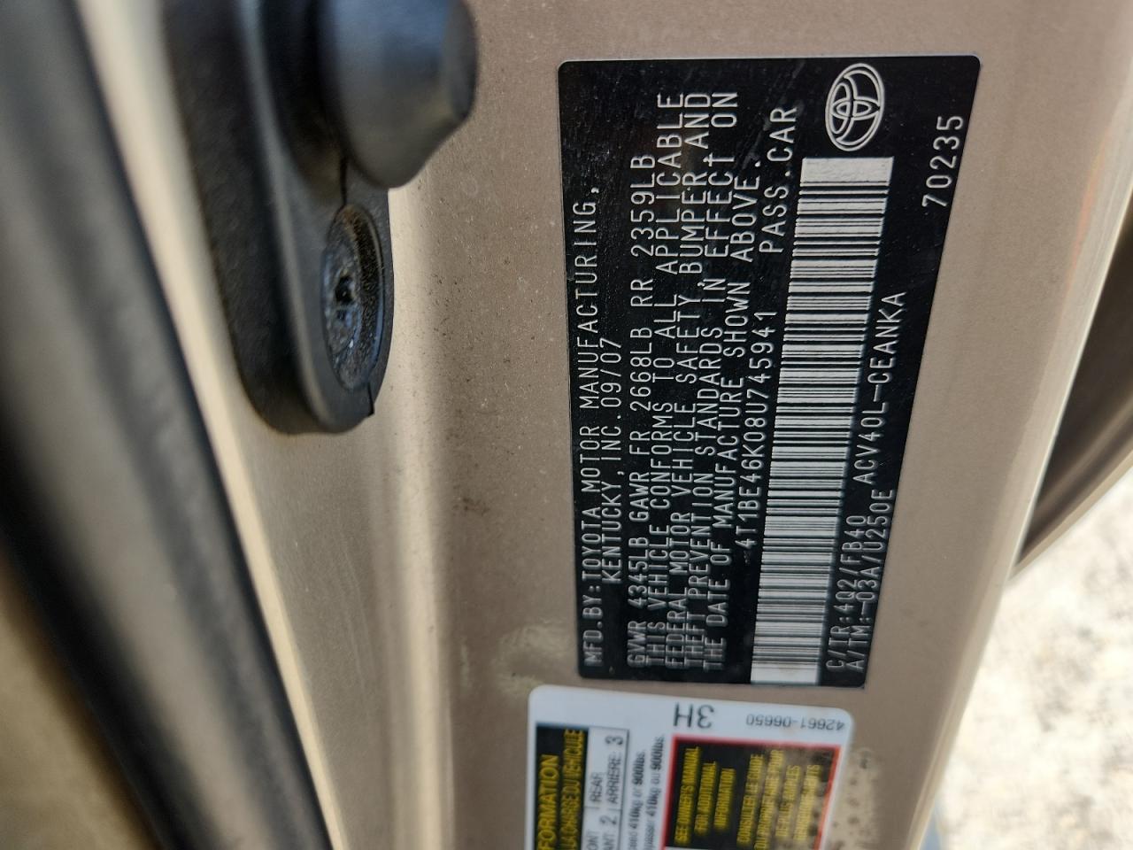 Toyota Camry Ce Image 12