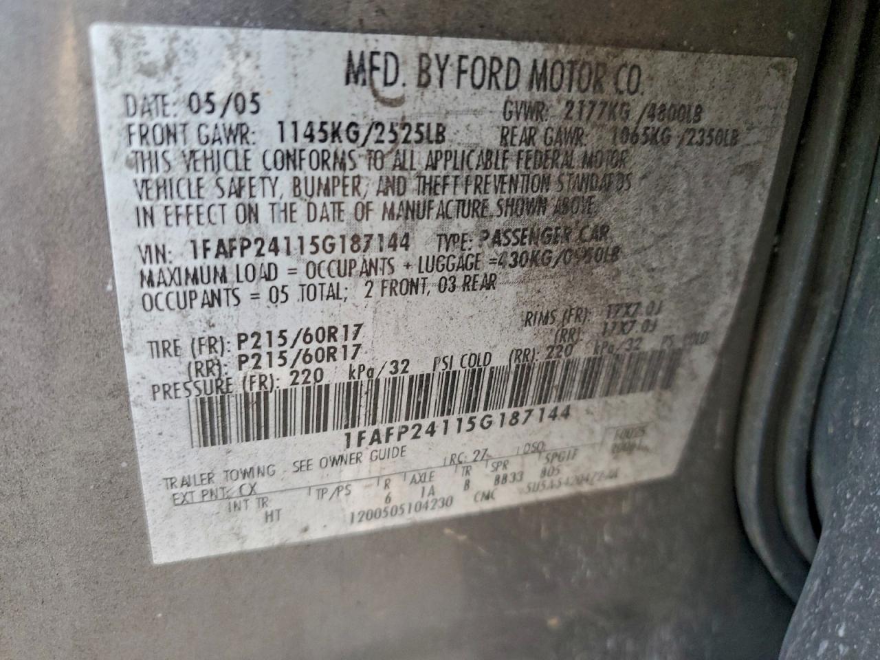 Ford 500 Sel Image 10