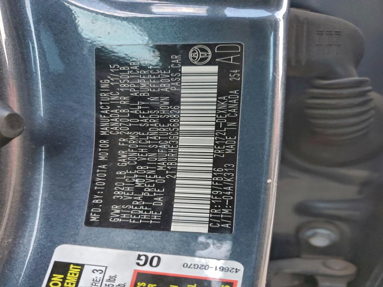 Toyota Corolla L Image 12