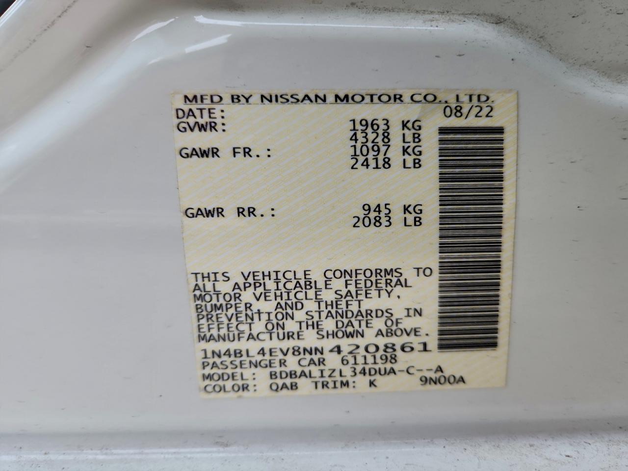 Nissan Altima Sl Image 11