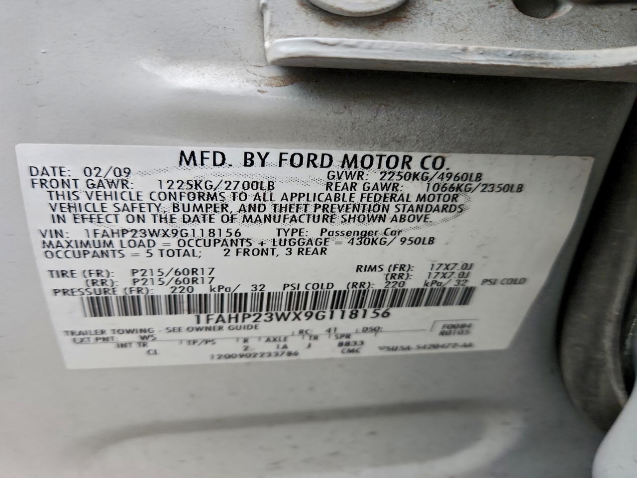 Ford Taurus Se Image 7