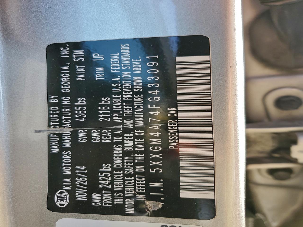 Kia Optima Lx Image 8