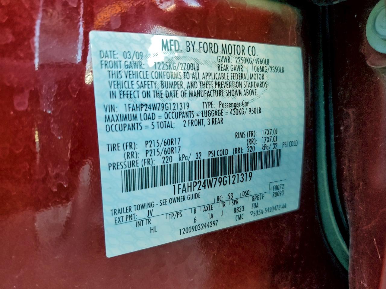 Ford Taurus Sel Image 9