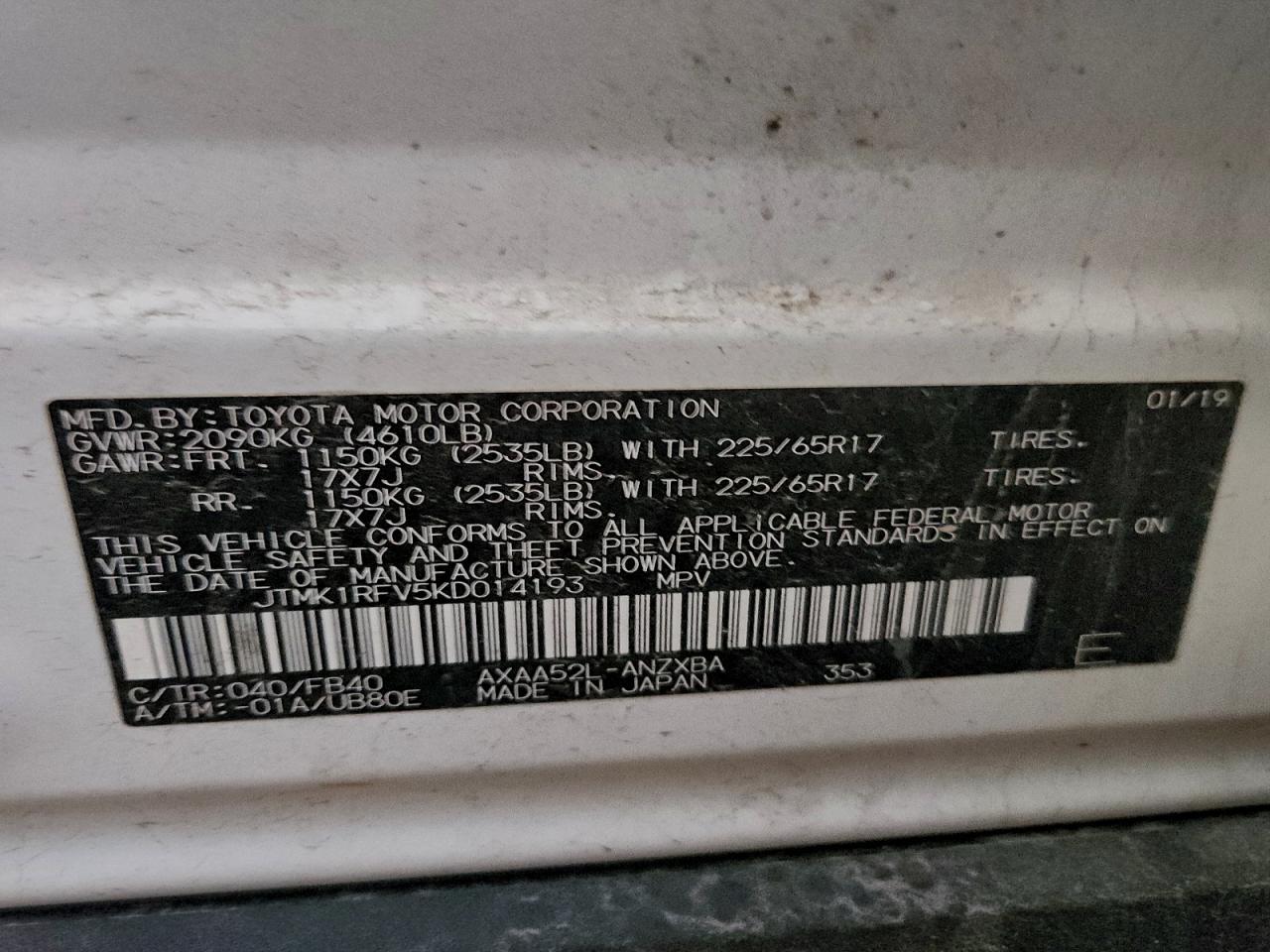 Toyota RAV4 Le Image 10