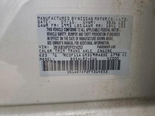 Nissan Sentra S Image 8