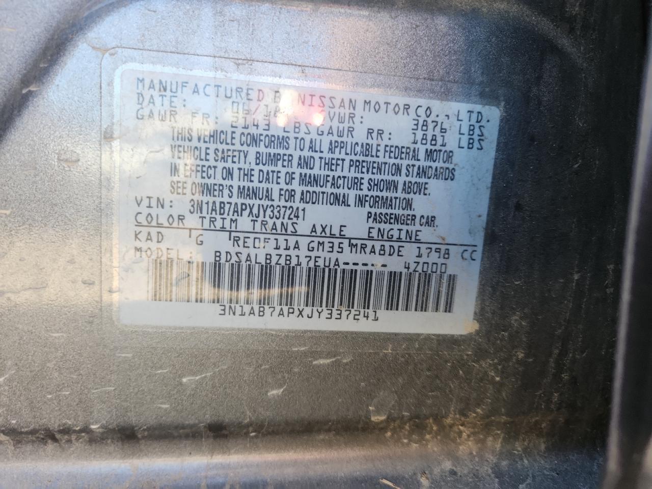 Nissan Sentra S Image 8